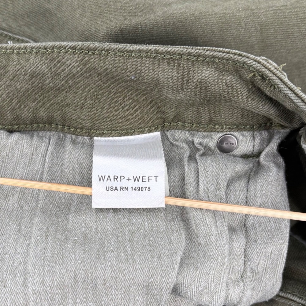 Warp + Weft ORD Chicago Straight Leg Pants Mens 38x30 Moss Green 288130 - Picture 5 of 9
